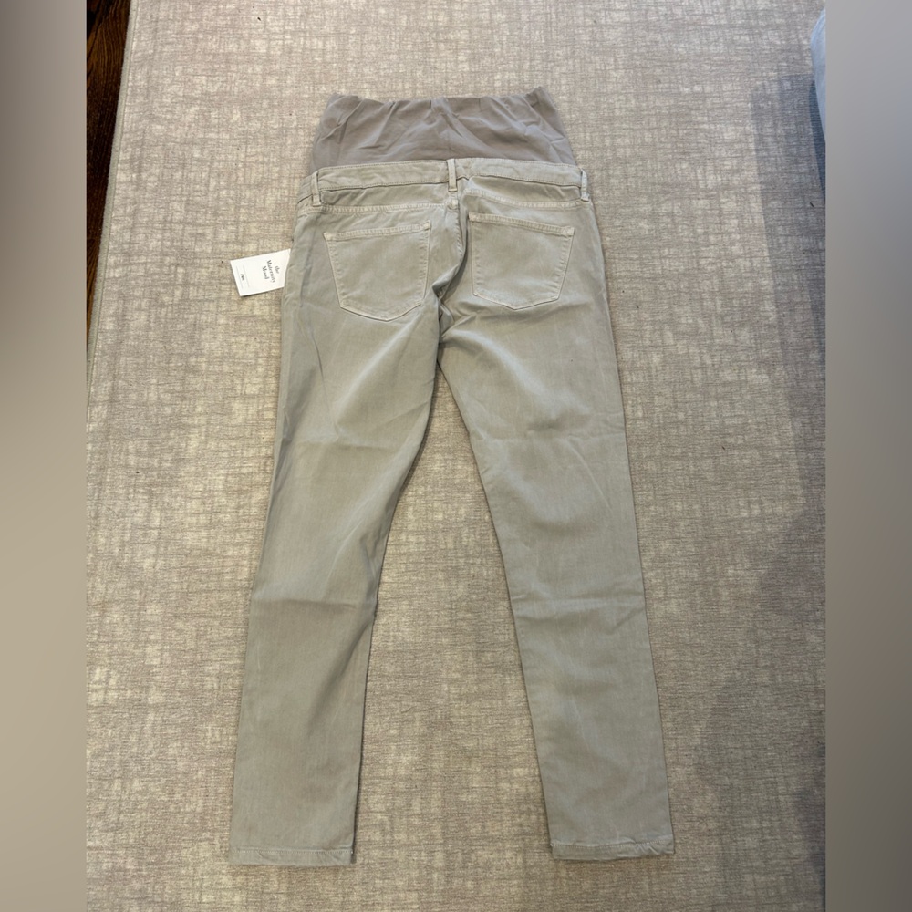 Zara Maternity skinny jeans, beige - size medium